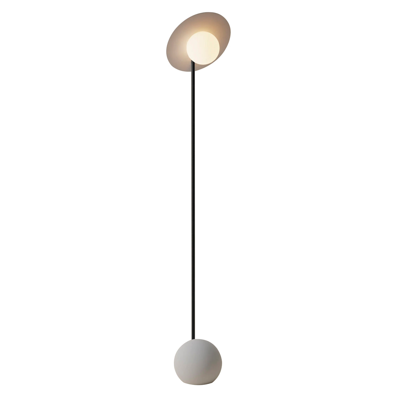 Noah Floor Light: Mist + Black