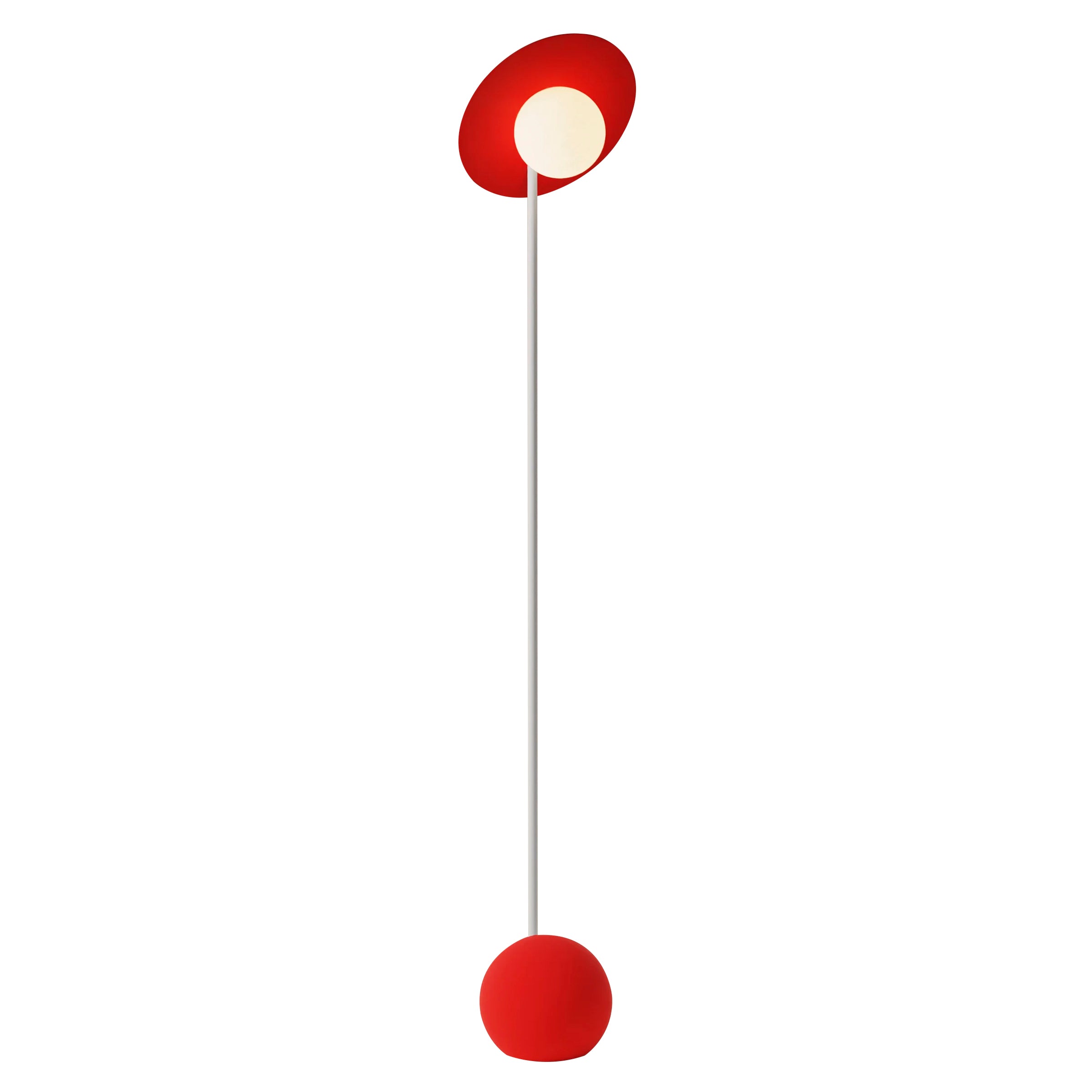 Noah Floor Light: Poppy + White