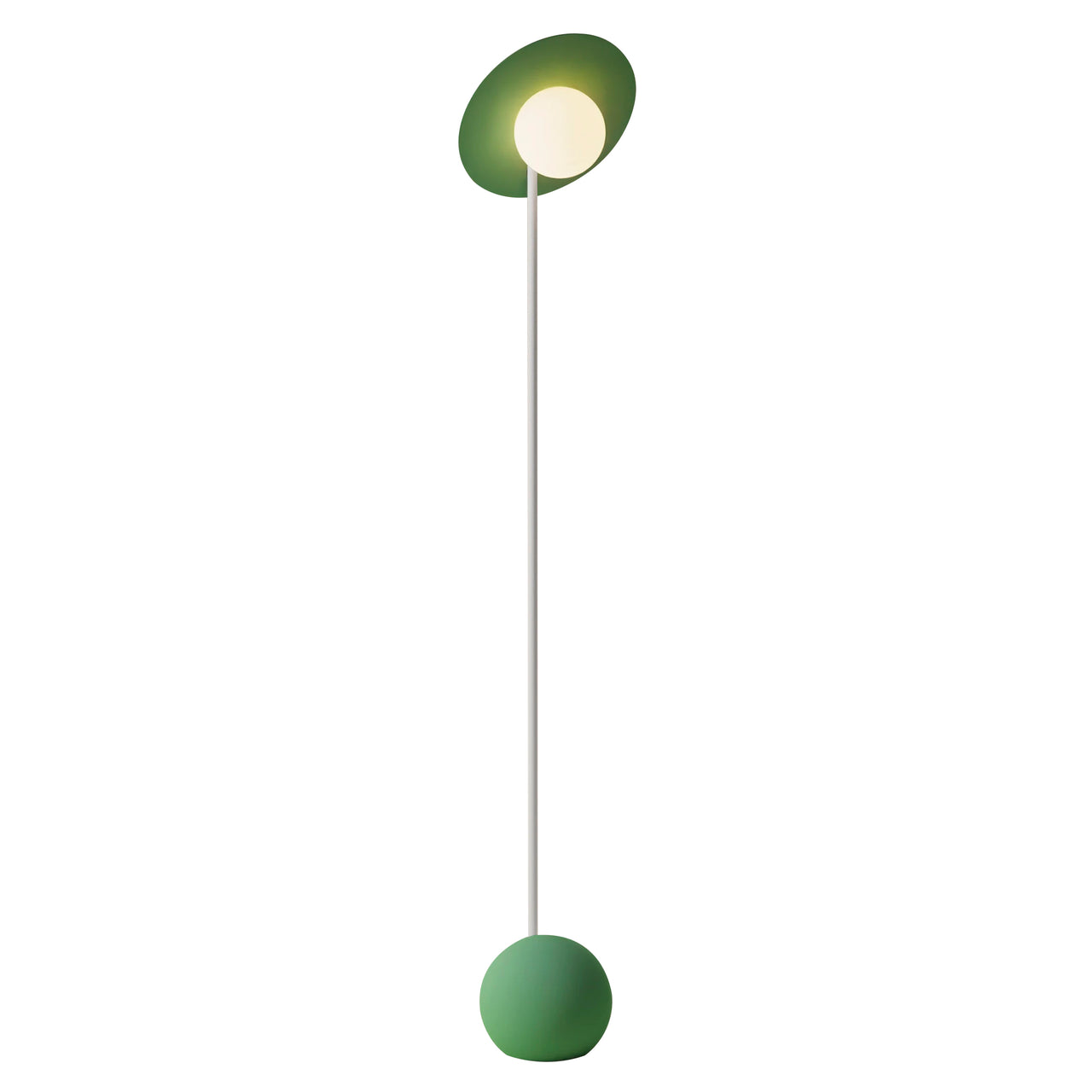 Noah Floor Light: Sage + White