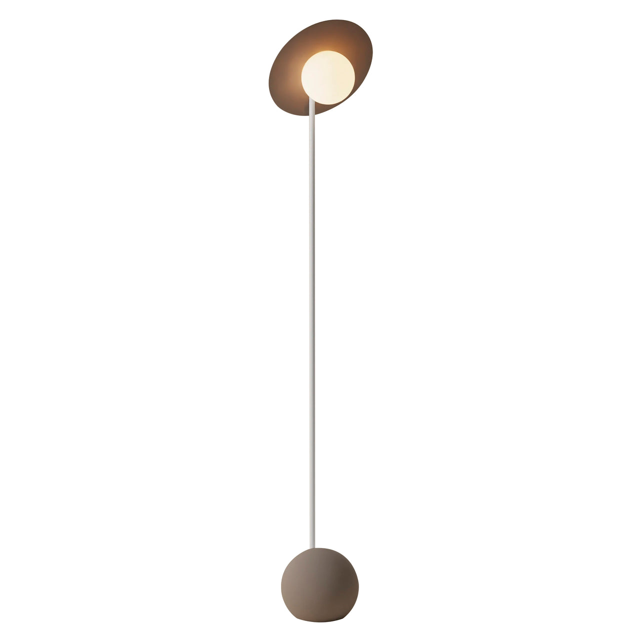 Noah Floor Light: Smoke + White