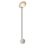 Noah Floor Light: Snow + Black