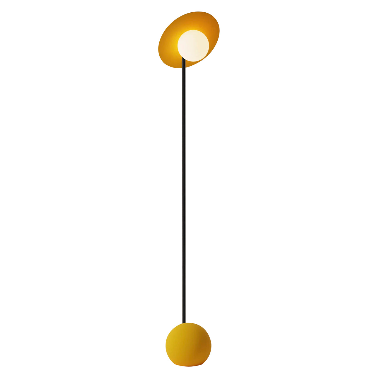 Noah Floor Light: Sunrise + Black