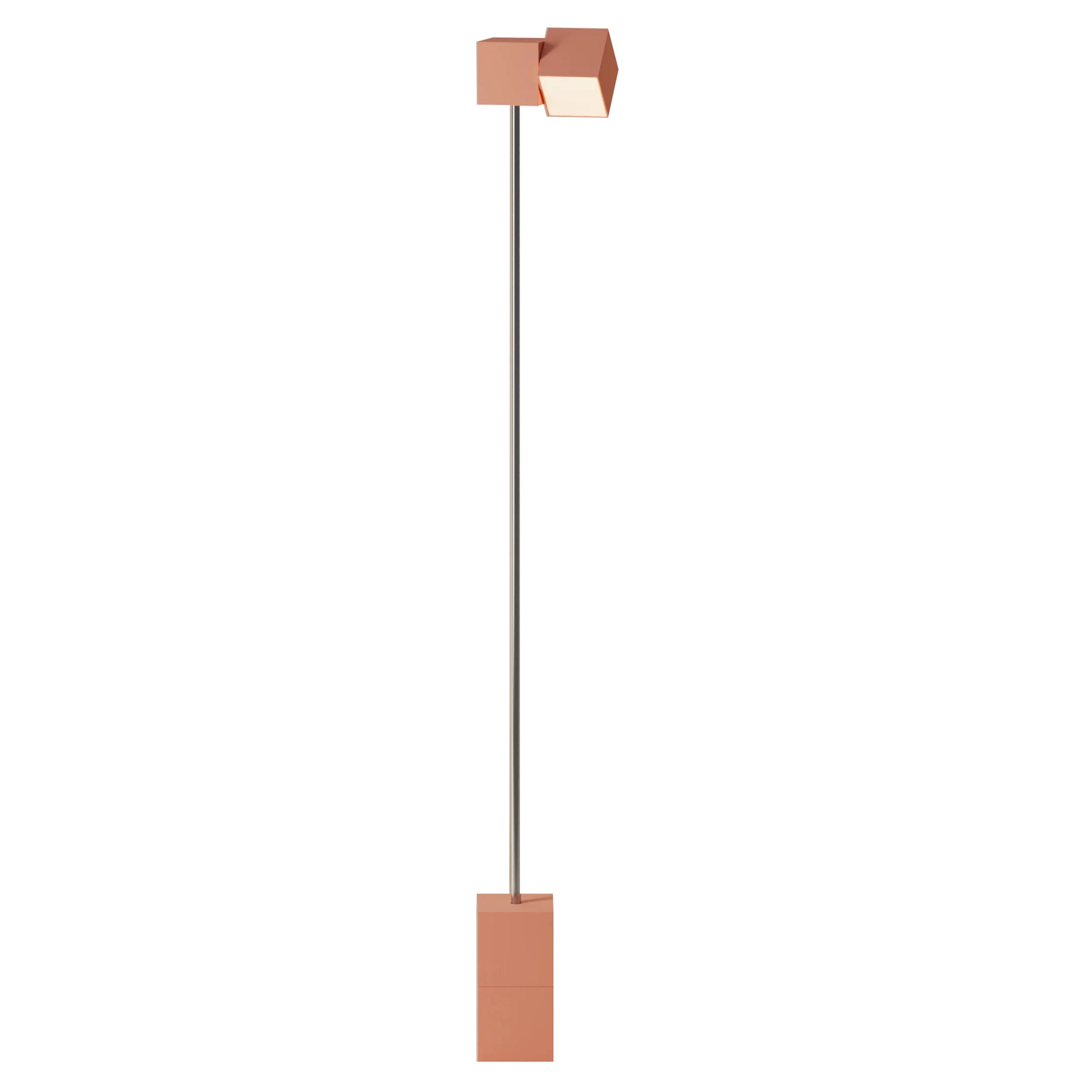 Analog Floor Light: Blossom + Chrome