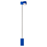 Analog Floor Light: Cobalt + Chrome