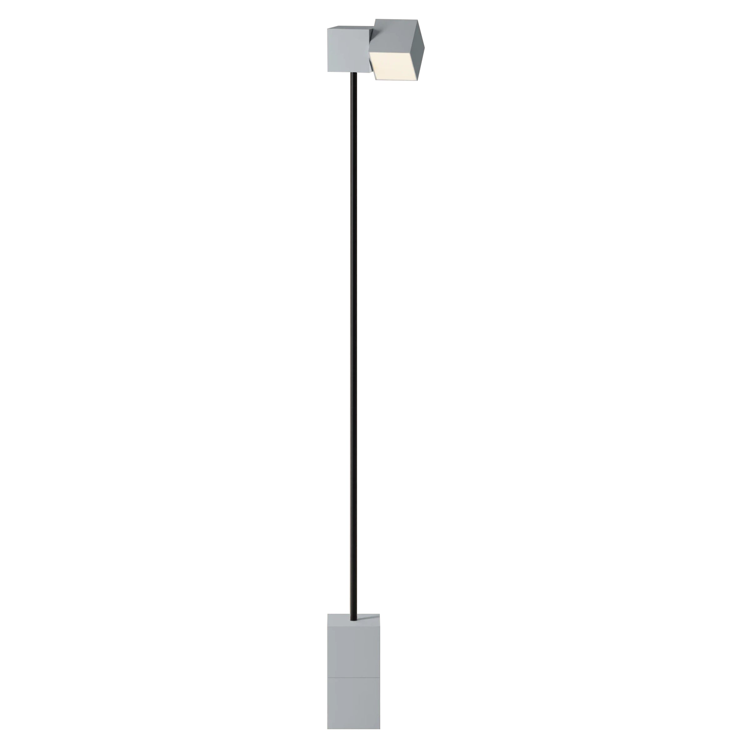 Analog Floor Light: Mist + Black