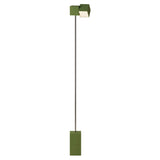 Analog Floor Light: Olive + Chrome