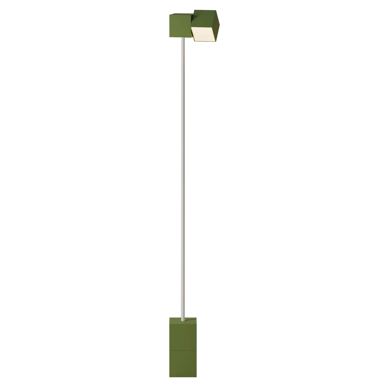 Analog Floor Light: Olive + White
