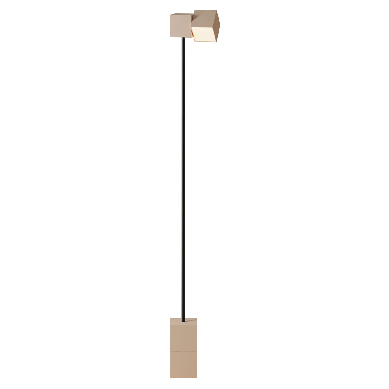 Analog Floor Light: Peach + Black