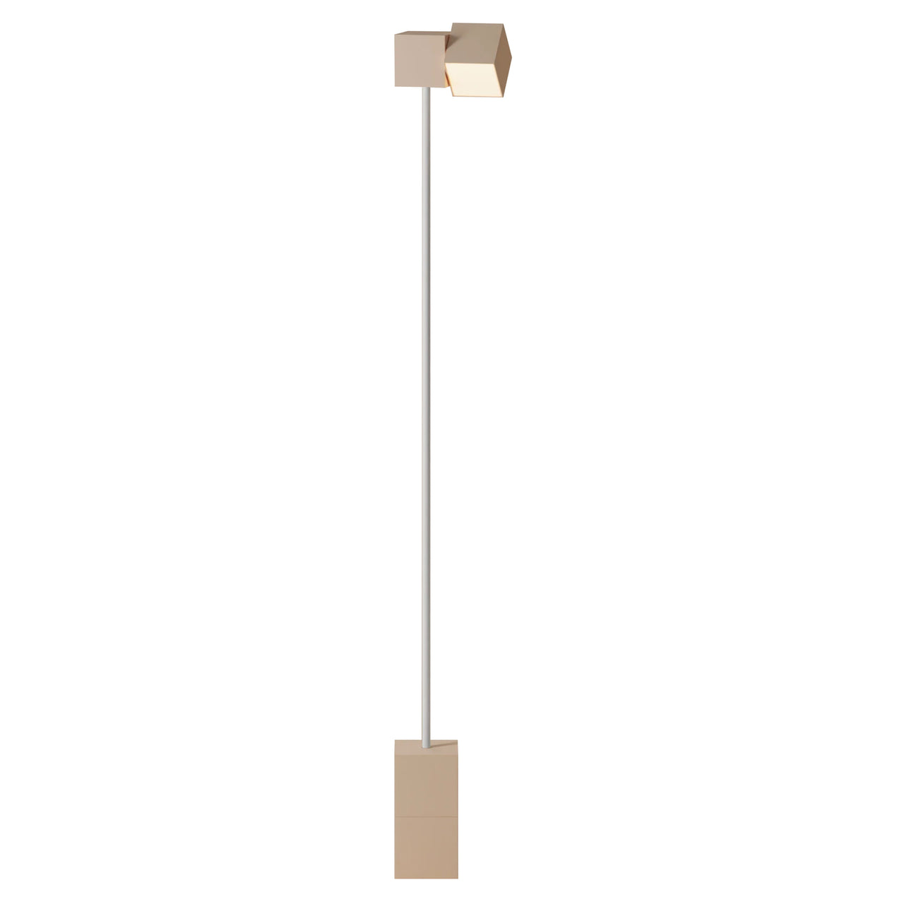 Analog Floor Light: Peach + White