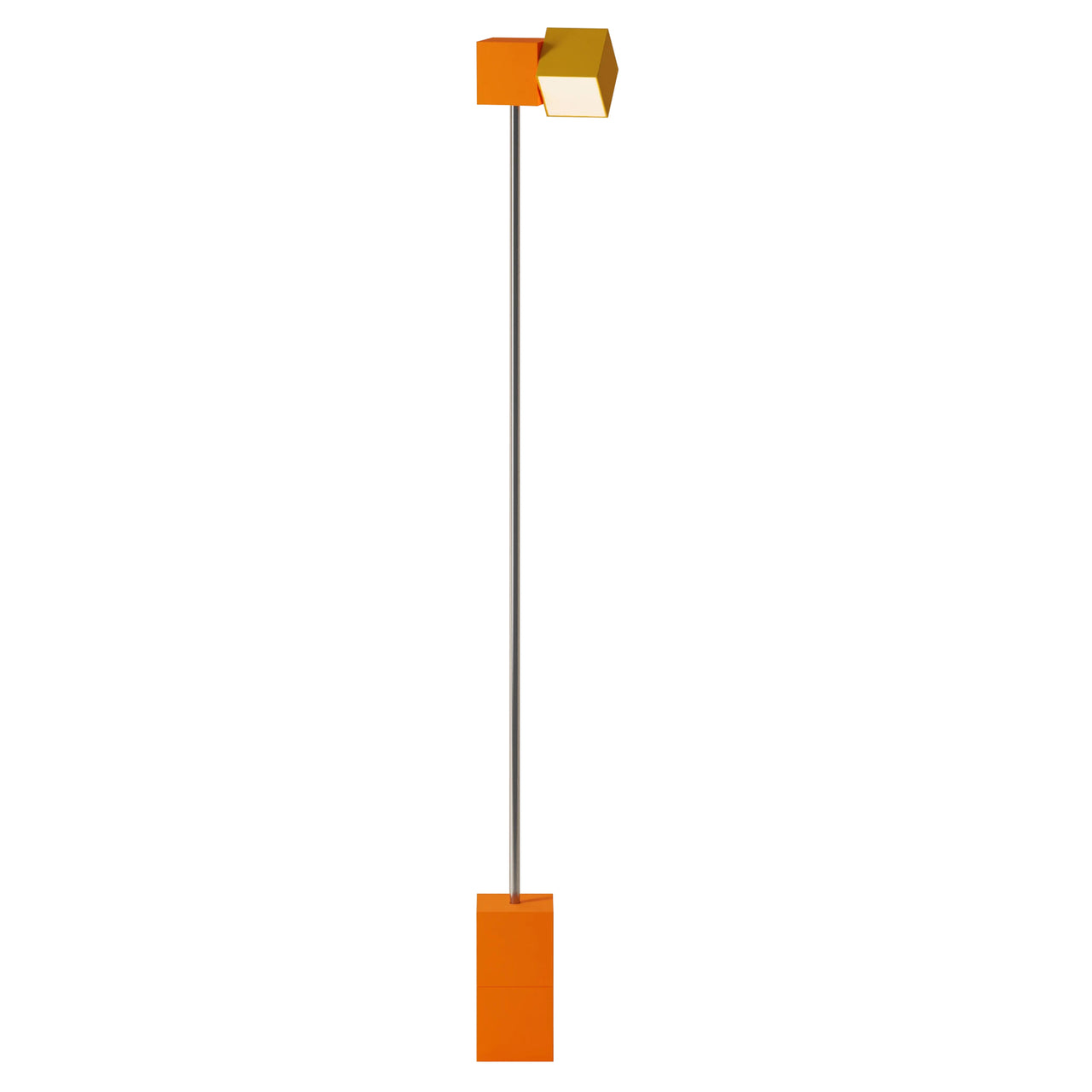 Analog Floor Light: Persimmon + Chrome