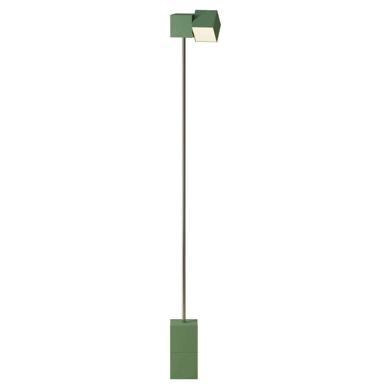 Analog Floor Light: Sage + Chrome