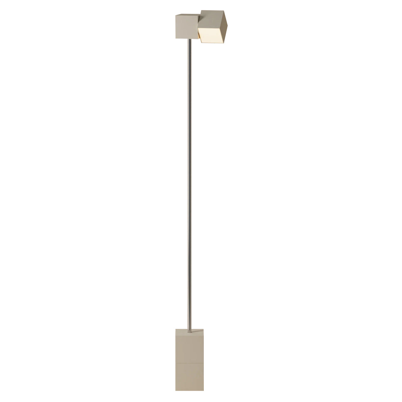 Analog Floor Light: Sand + Chrome