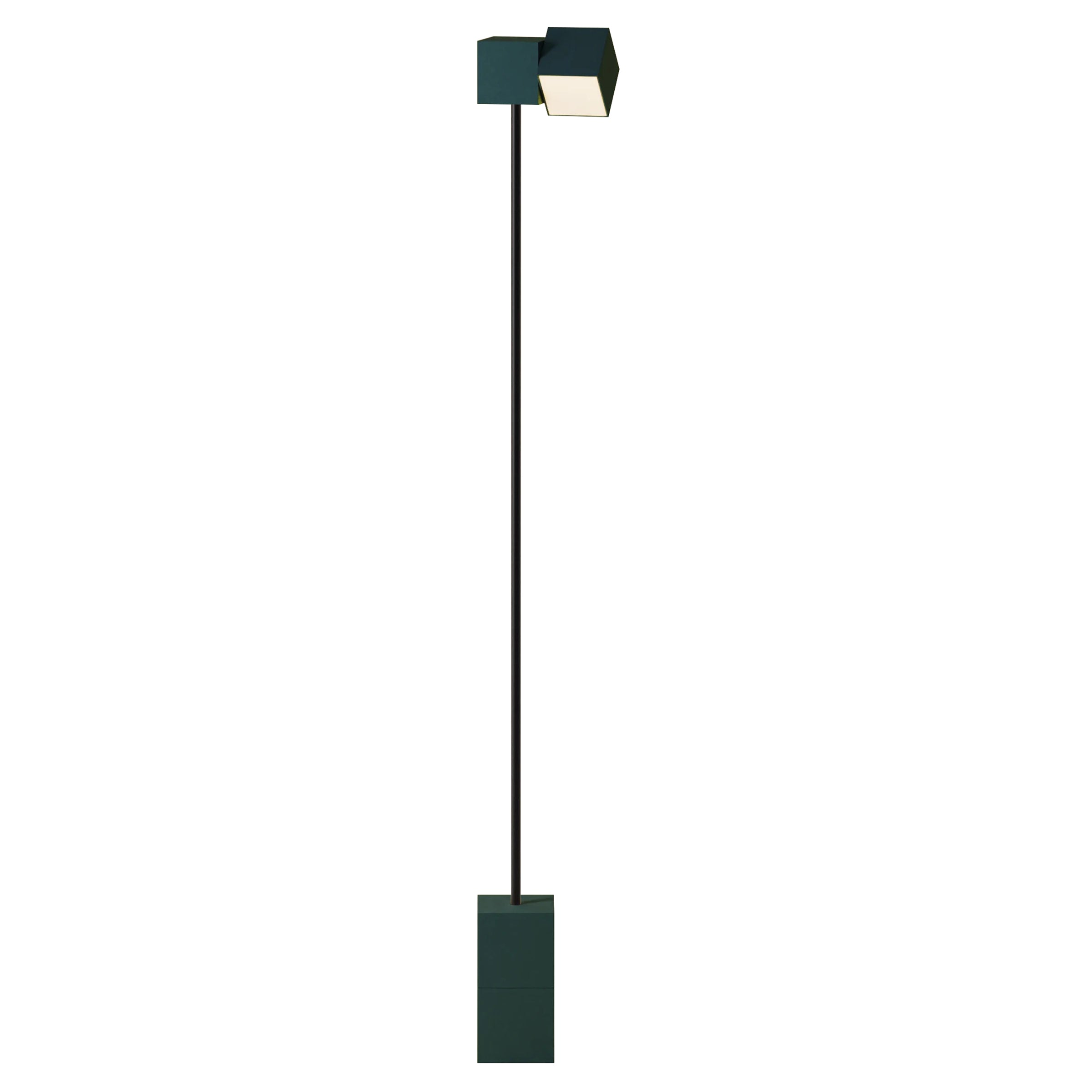 Analog Floor Light: Spruce + Black