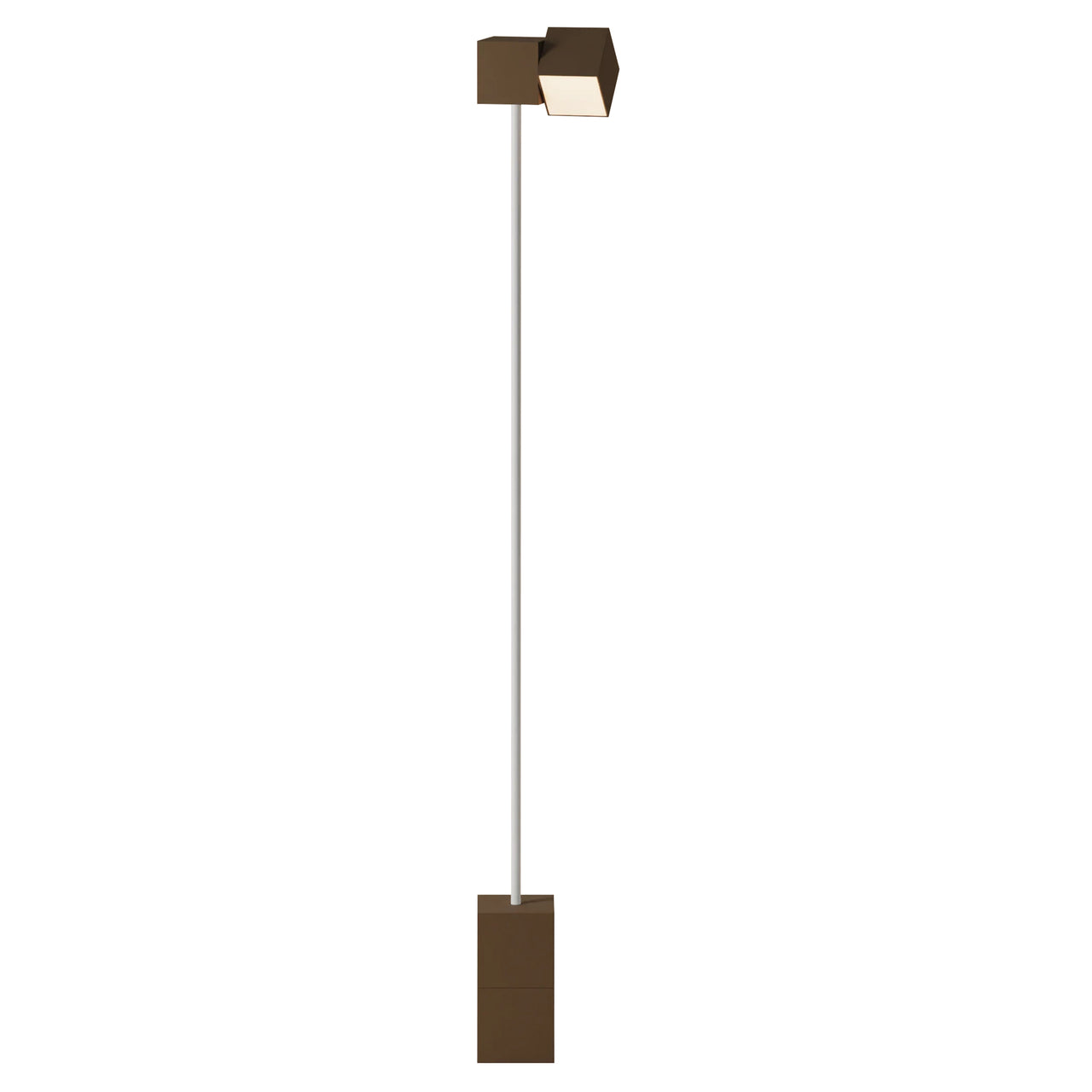 Analog Floor Light: Walnut + White