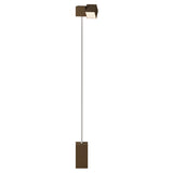 Analog Floor Light: Walnut + White