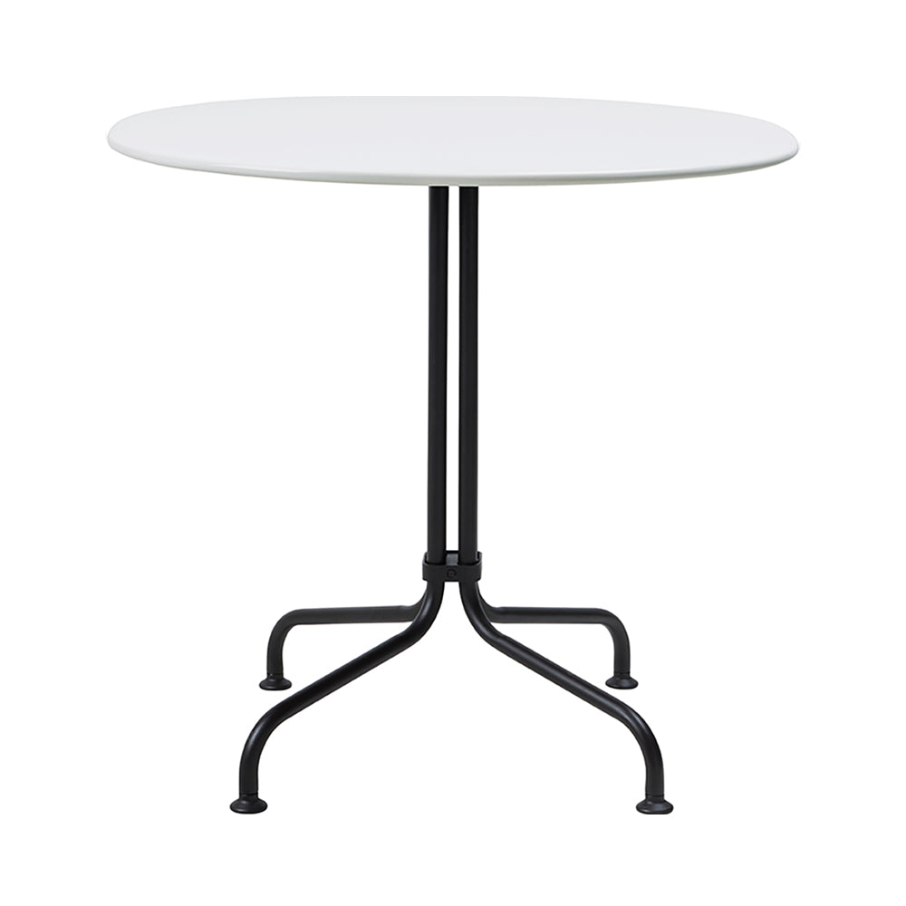 Carmel Bistro Dining Table: Outdoor  + Clam White