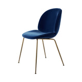 Beetle Dining Chair: Conic Base + Fully Upholstered + Antique Brass + Tempo 04