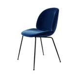 Beetle Dining Chair: Conic Base + Fully Upholstered + Black Matt + Tempo 04