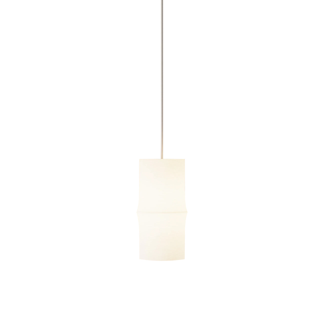 Bamboo Pendant Light: Low + White