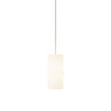 Bamboo Pendant Light: Low + White