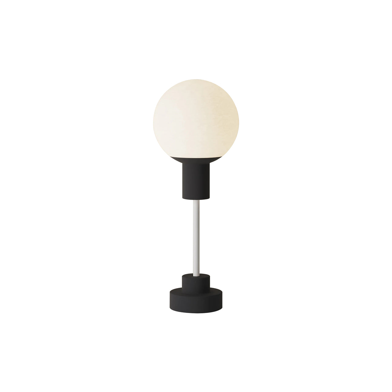 Rossi Table Light: Carbon + White
