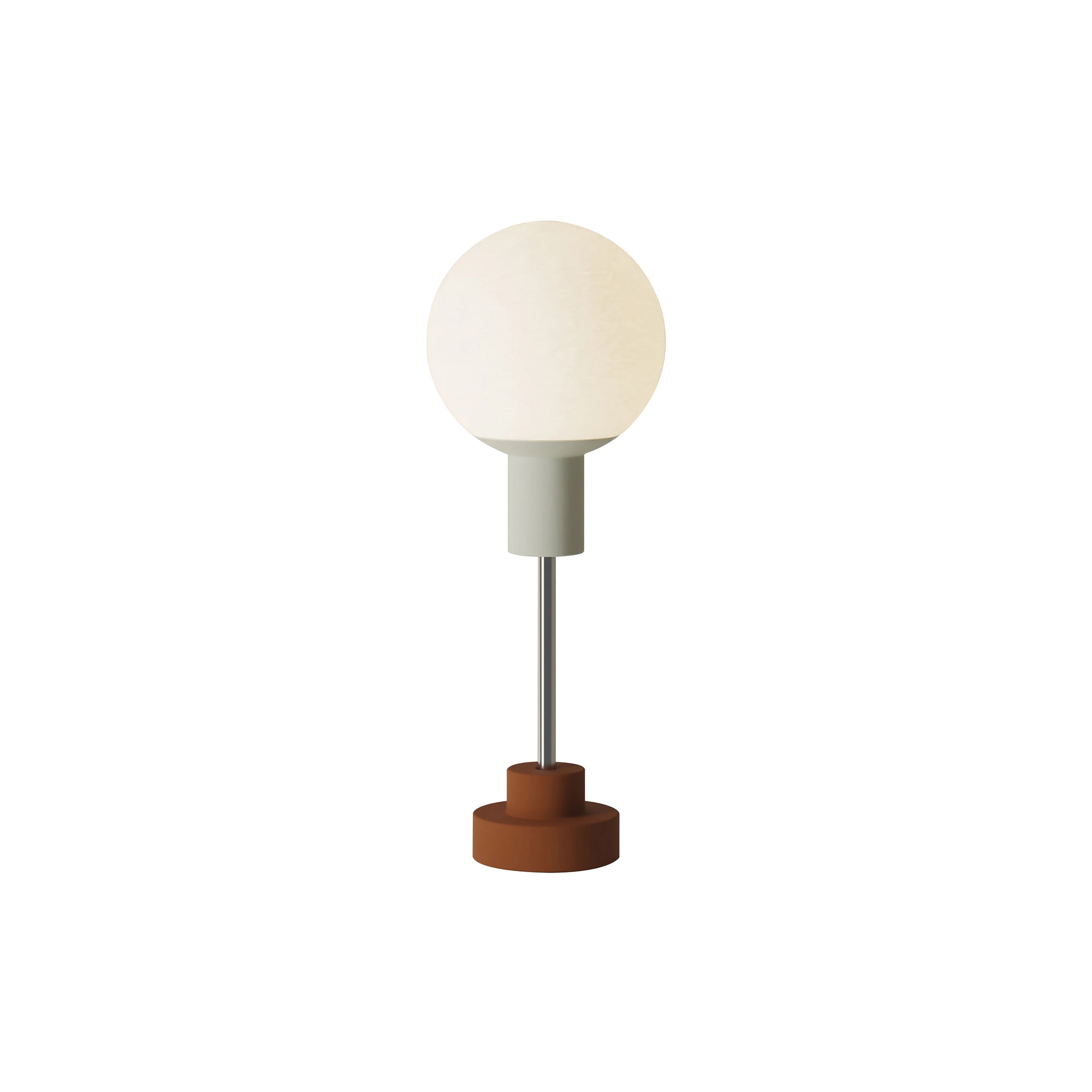 Rossi Table Light: Meadow + Sedona + Chrome