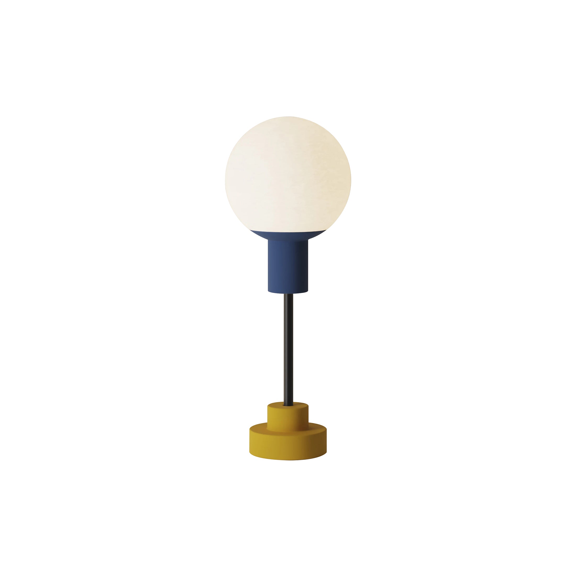Rossi Table Light: Midnight + Mustard + Black