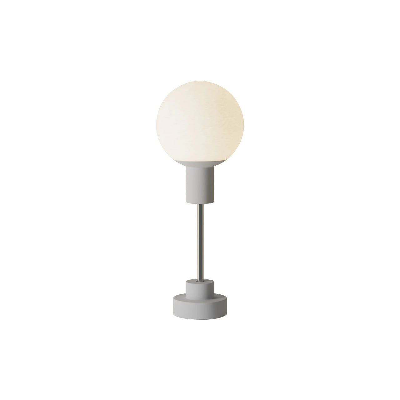 Rossi Table Light: Mist + Chrome