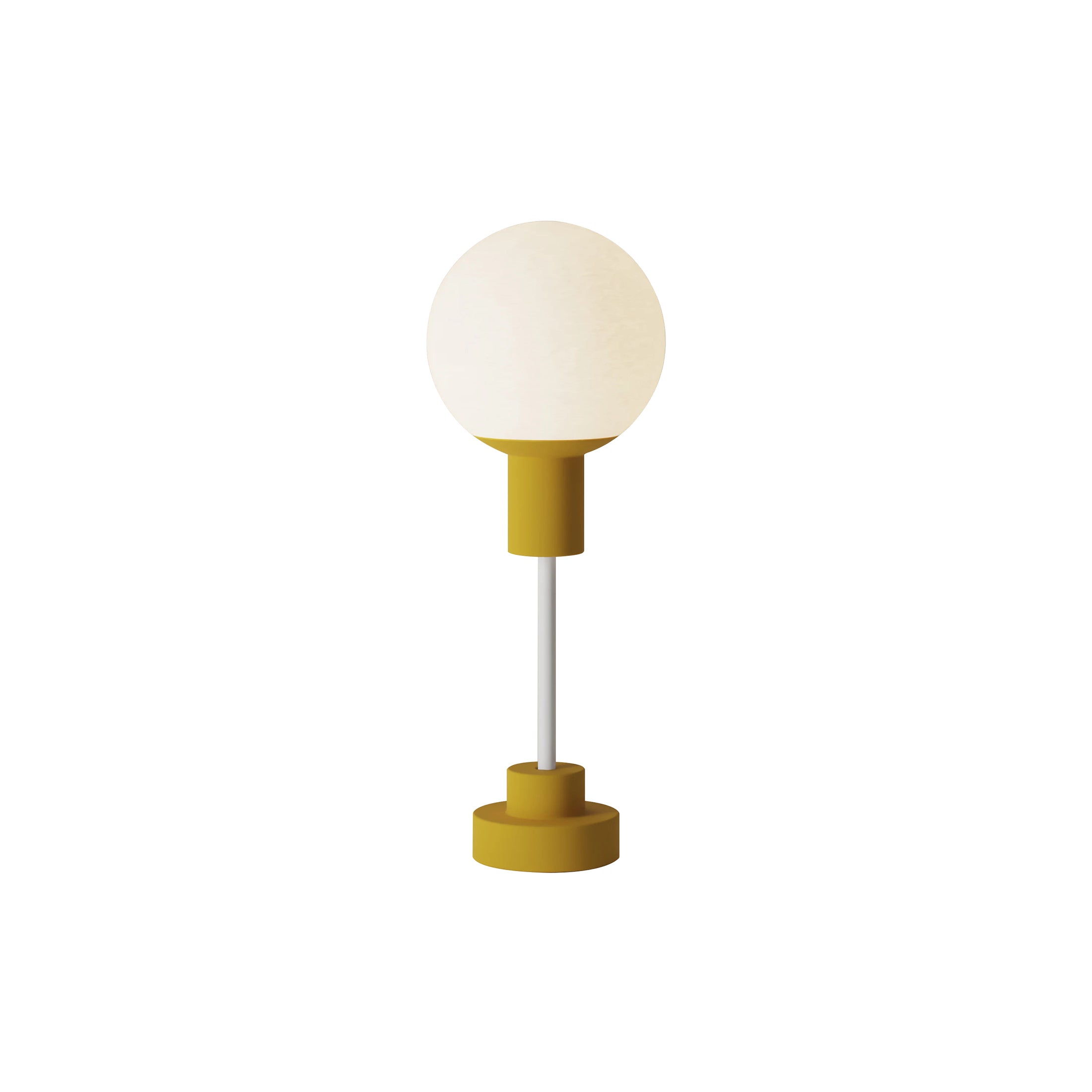 Rossi Table Light: Mustard + White
