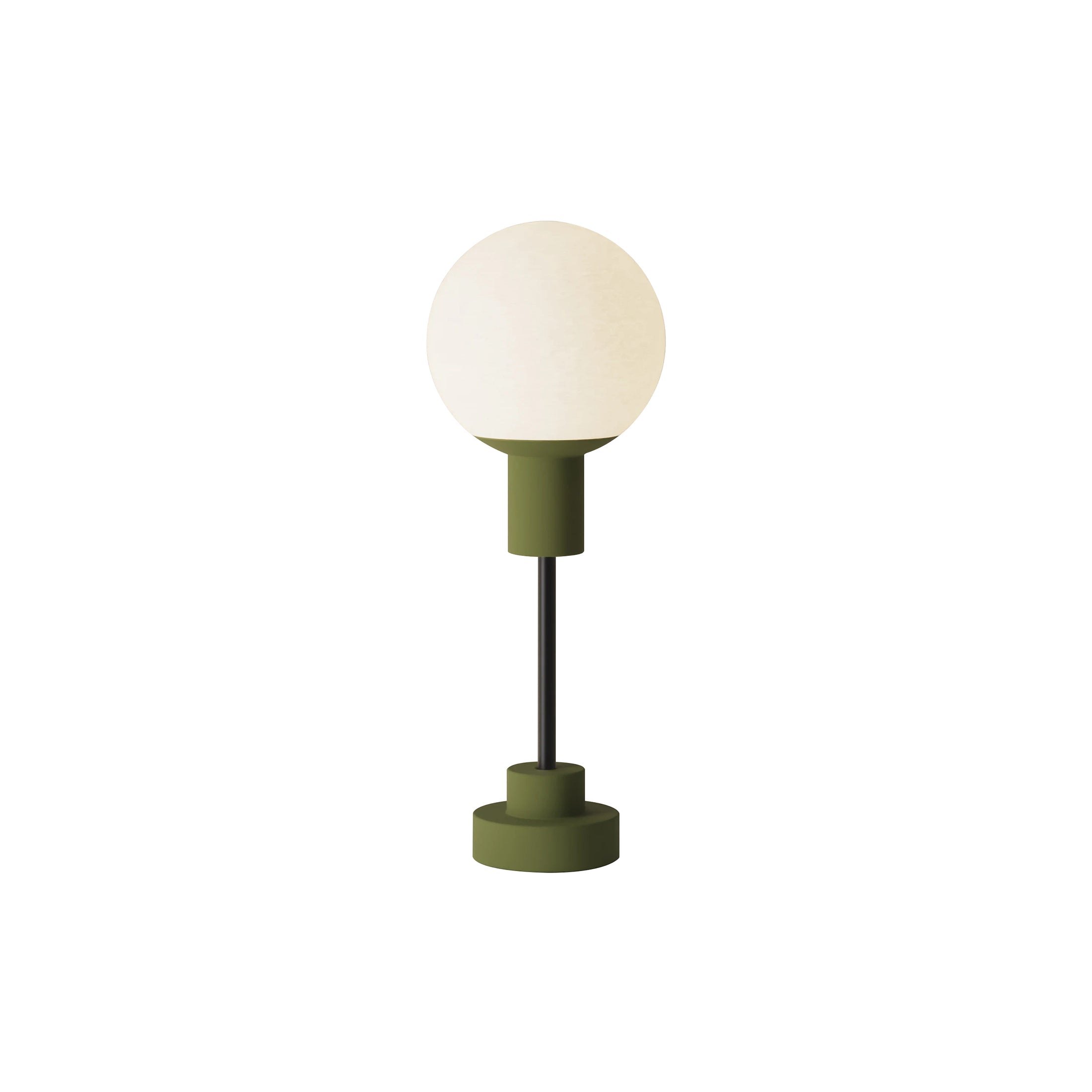 Rossi Table Light: Olive + Black