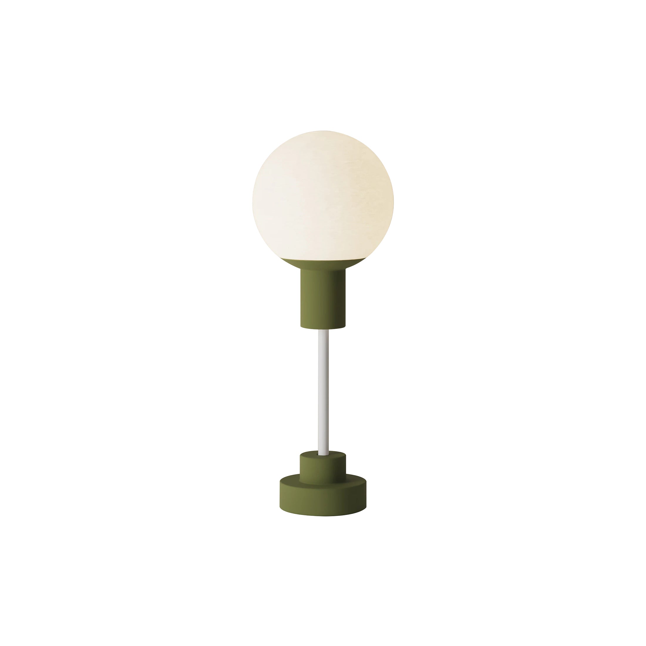Rossi Table Light: Olive + White