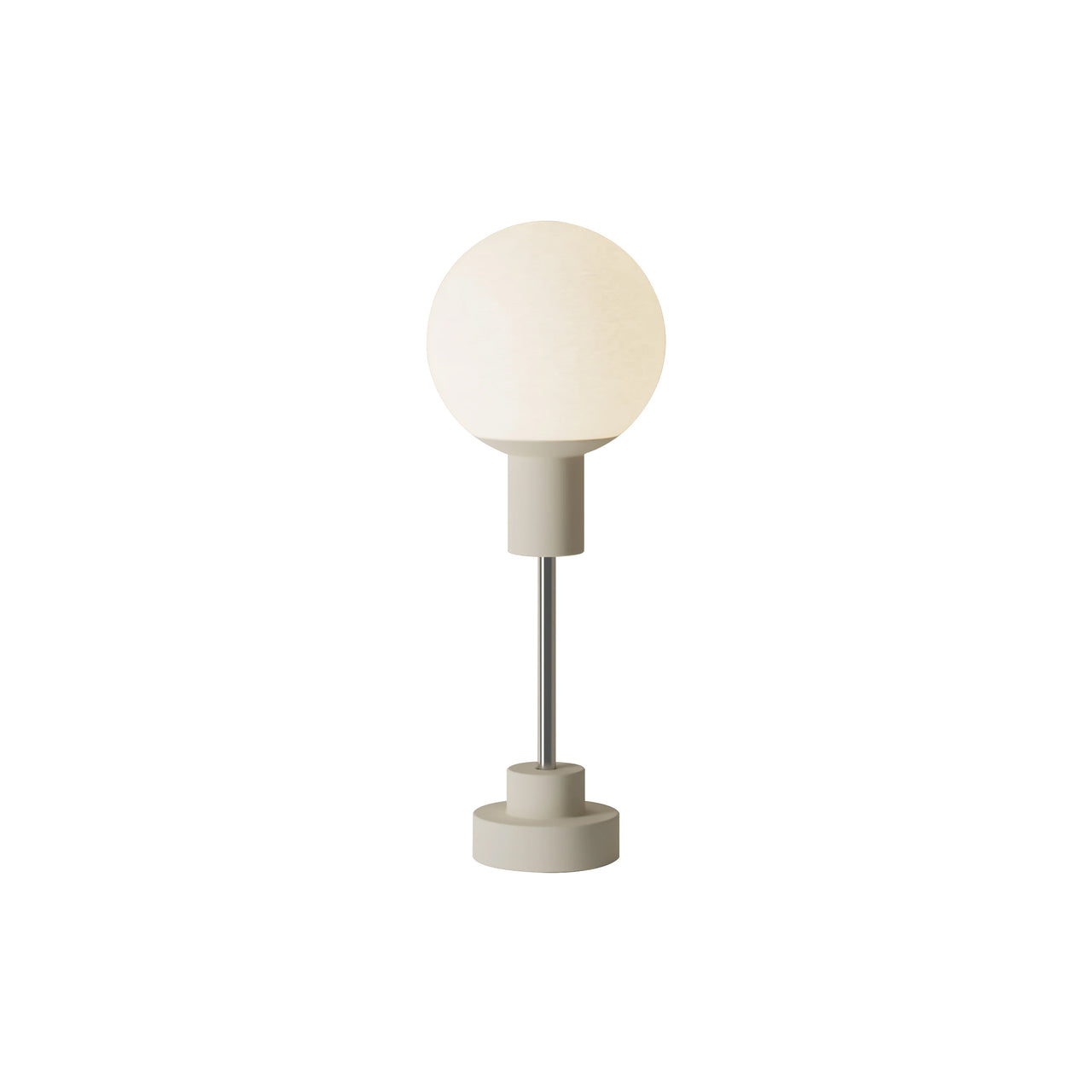 Rossi Table Light: Sand + Chrome