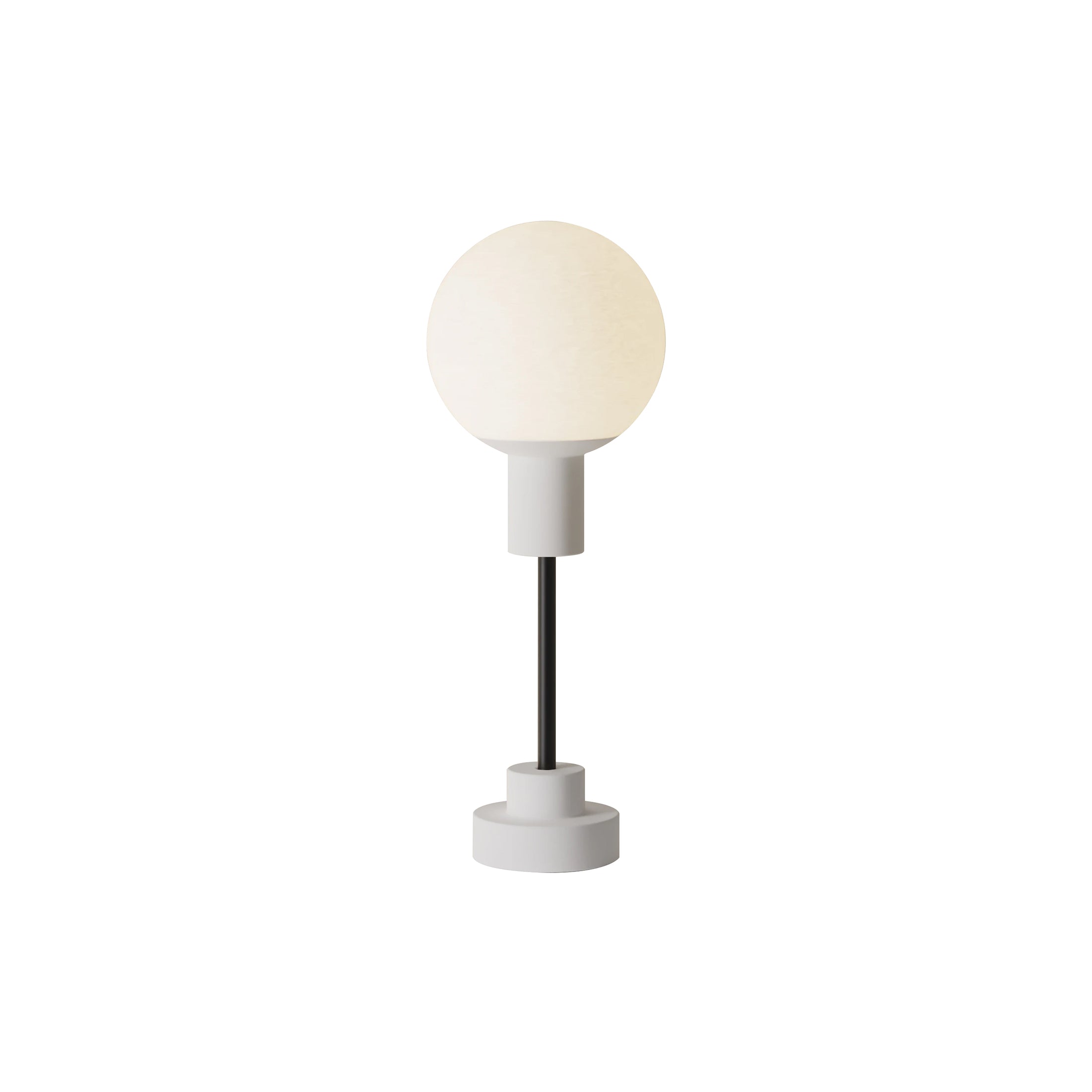 Rossi Table Light: Snow + Black