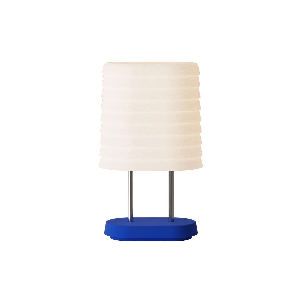 Persiana Table Light: Cobalt + Chrome