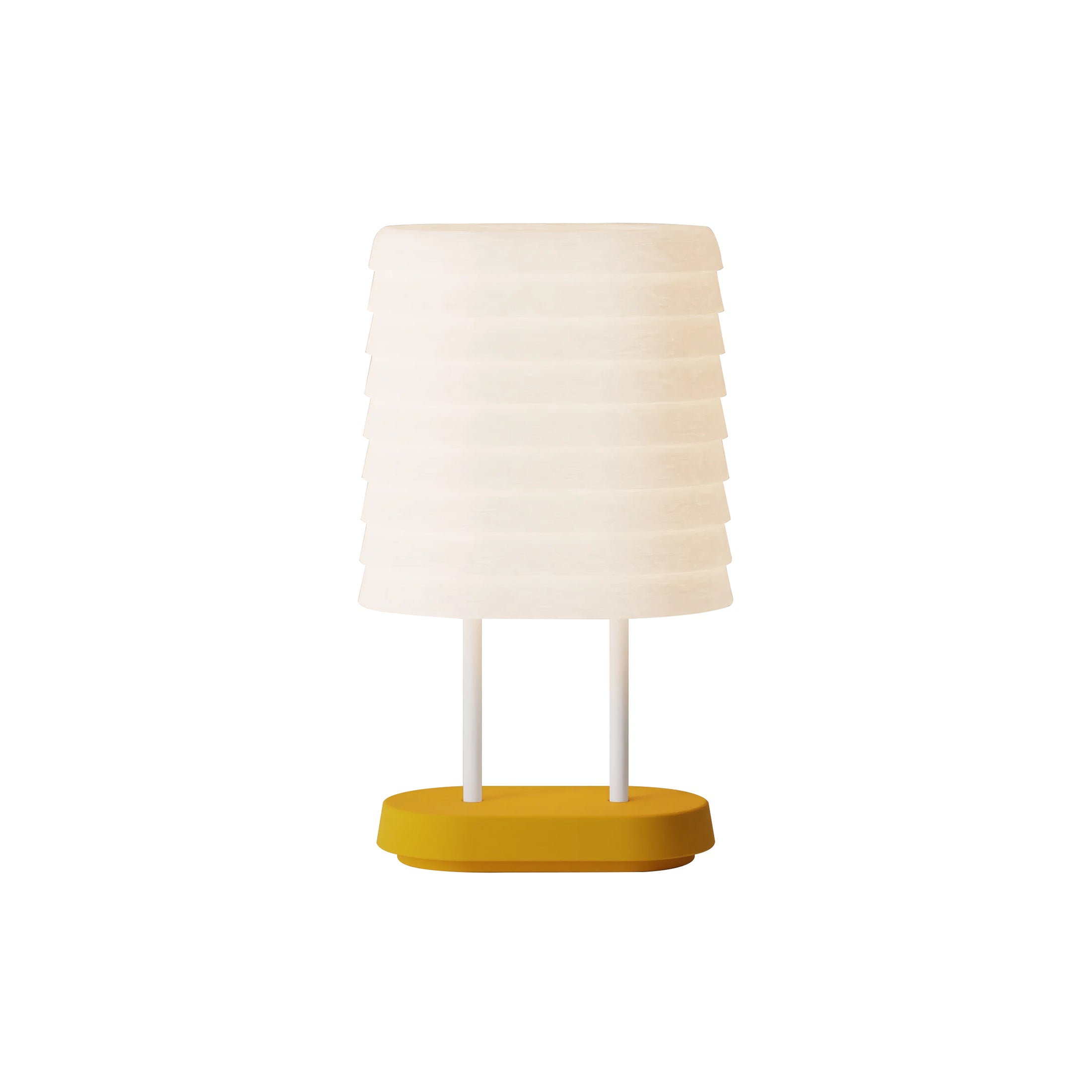 Persiana Table Light: Mustard + White