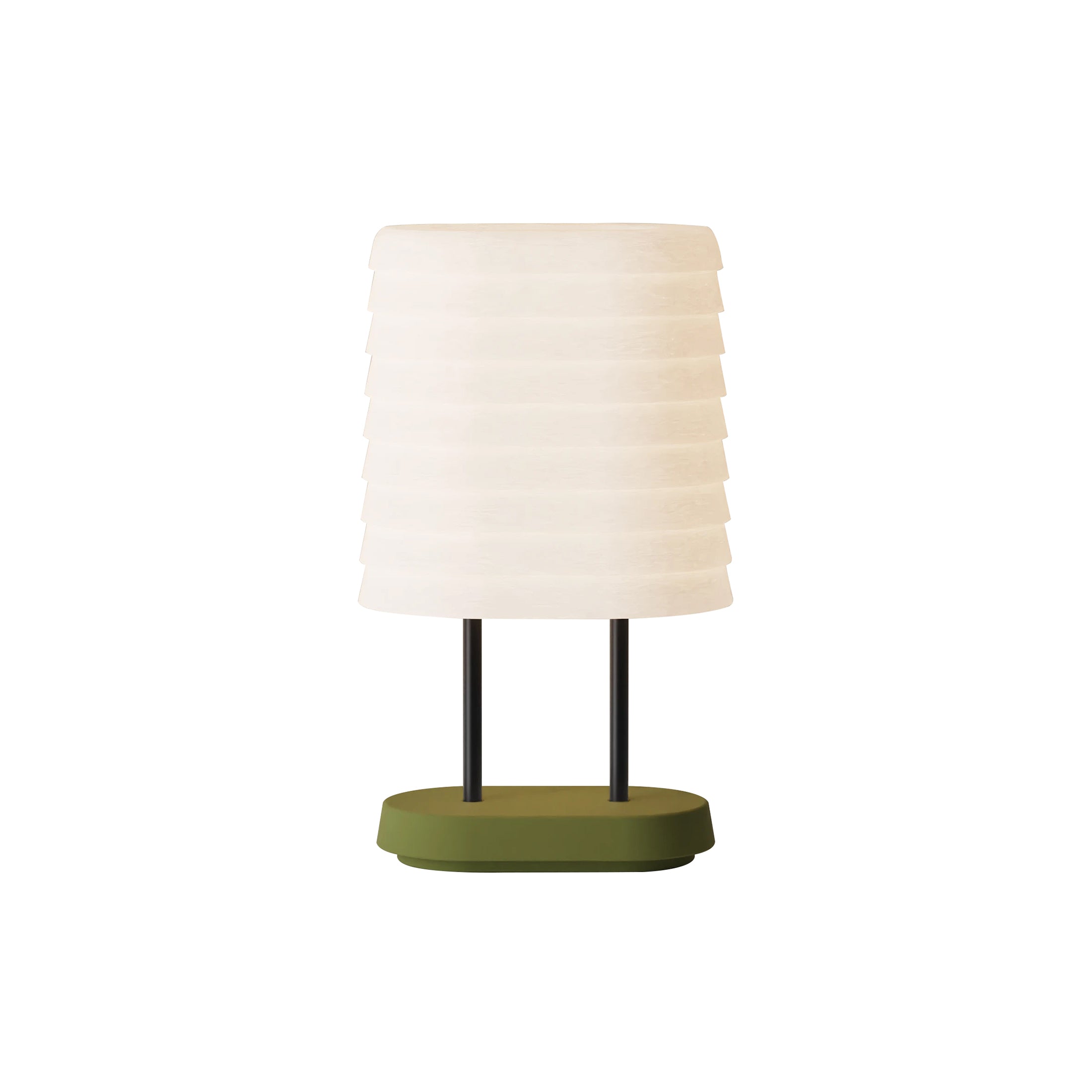 Persiana Table Light: Olive + Black