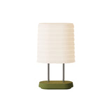 Persiana Table Light: Olive + Chrome