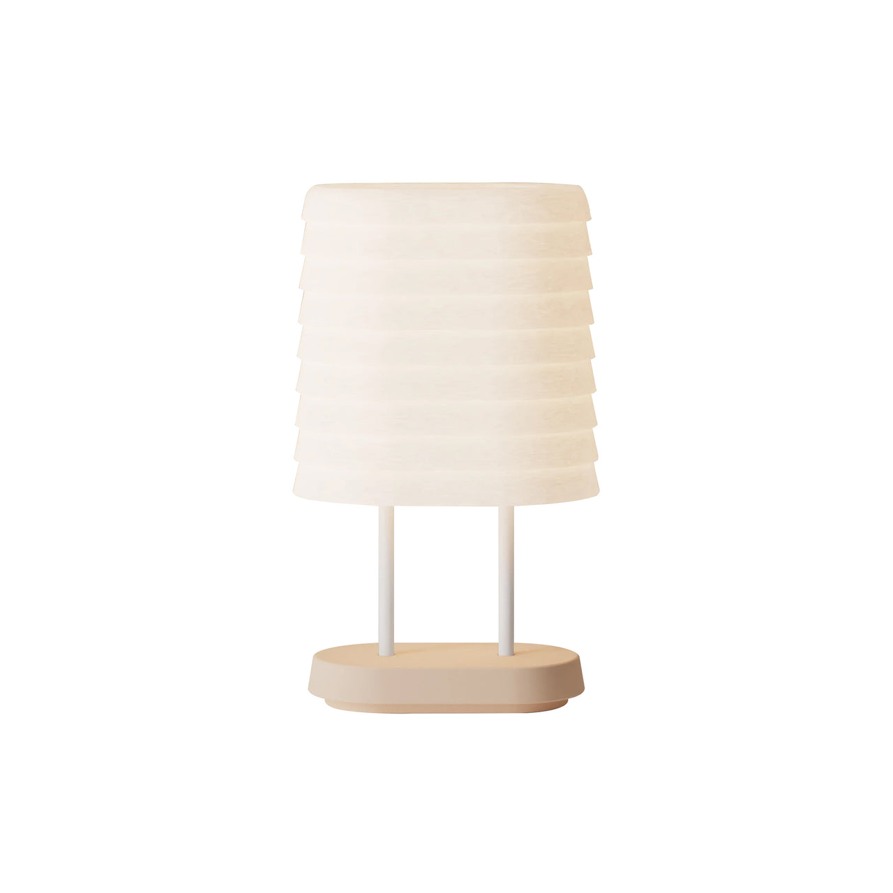 Persiana Table Light: Peach + White