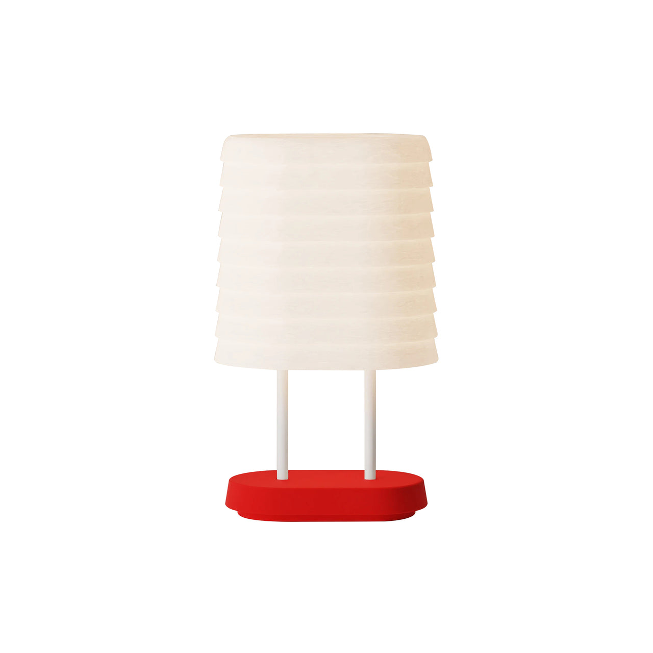 Persiana Table Light: Poppy + White