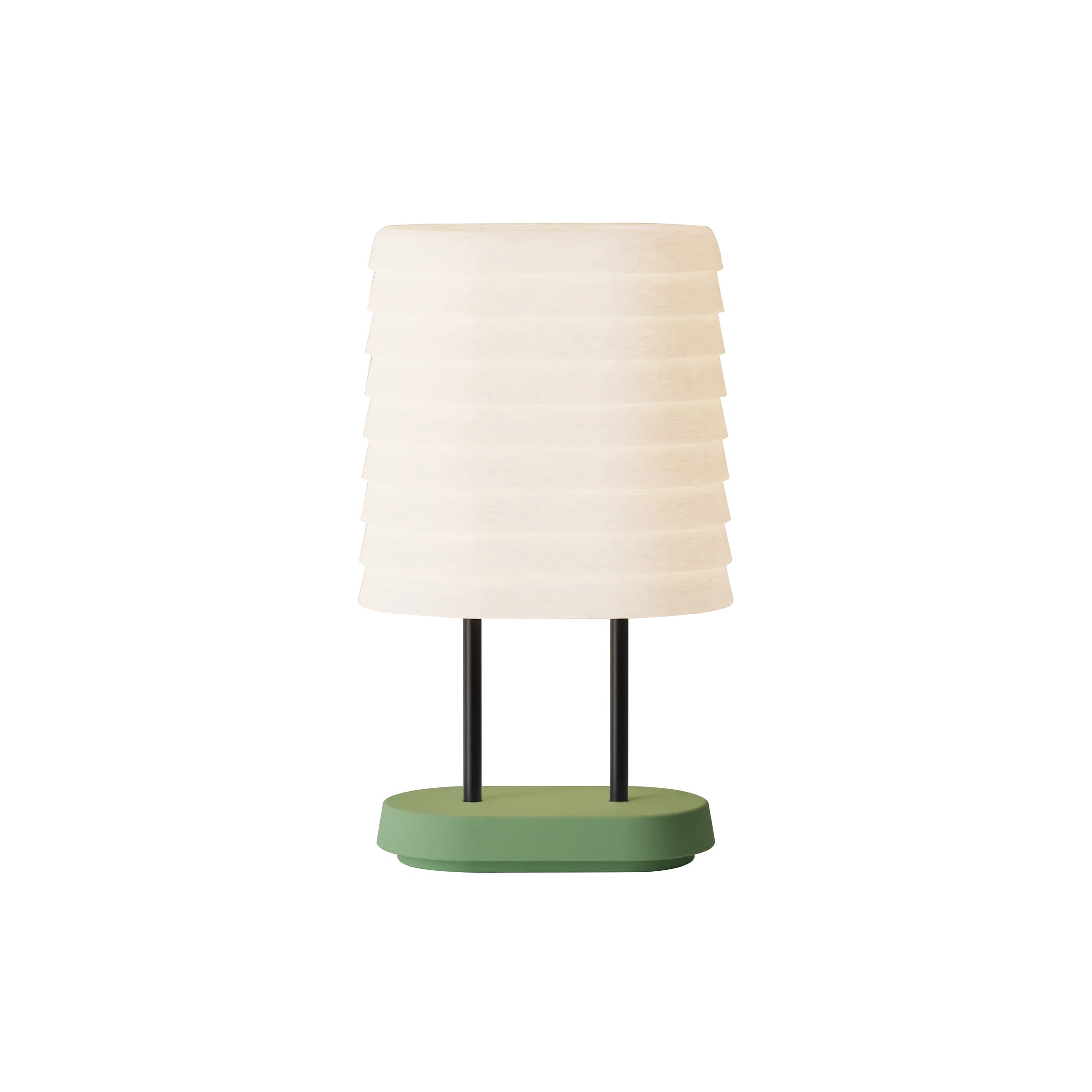 Persiana Table Light: Sage + Black