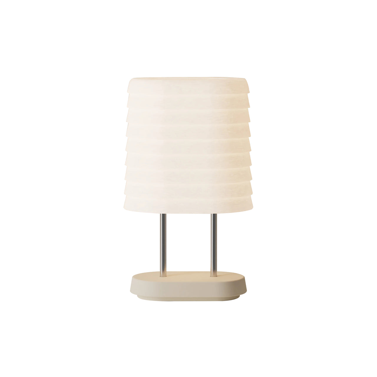 Persiana Table Light: Sand + Chrome