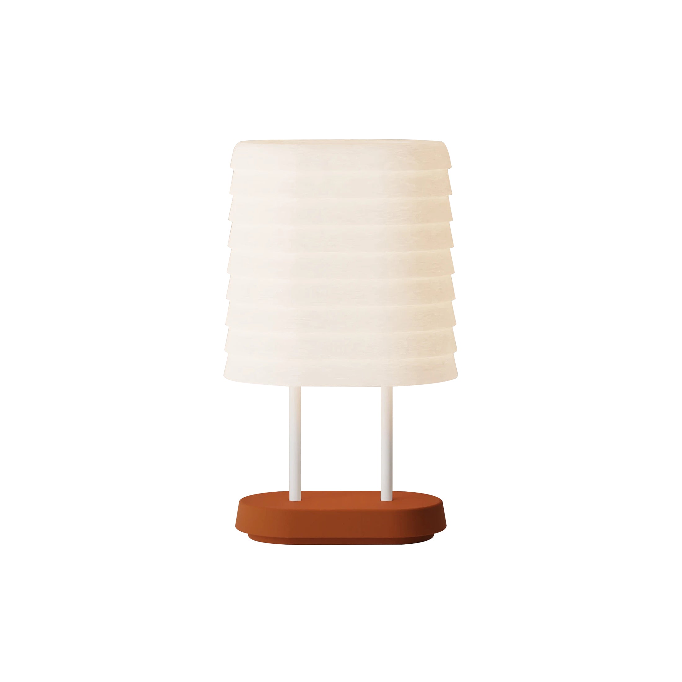 Persiana Table Light: Sedona + White