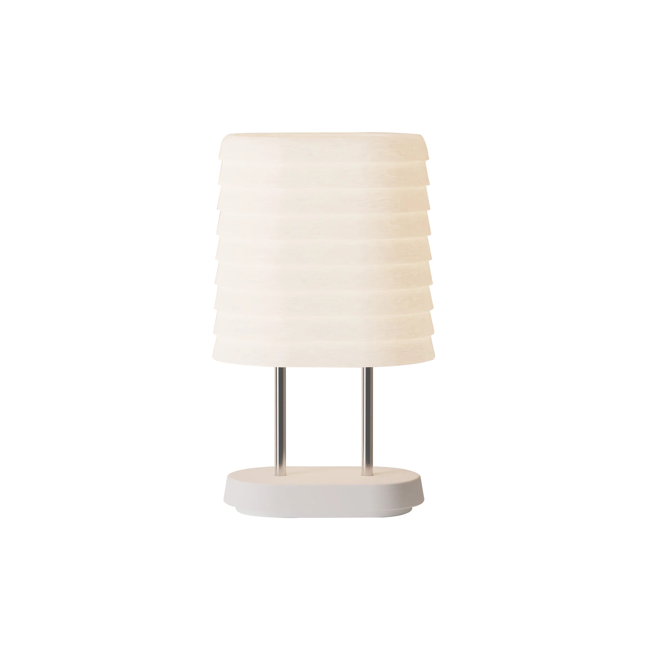 Persiana Table Light: Snow + Chrome