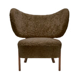 Tmbo Lounge Chair: Walnut + Sheepskin Sahara