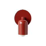 Fixed Down Sconce: Slim + Oxide Red