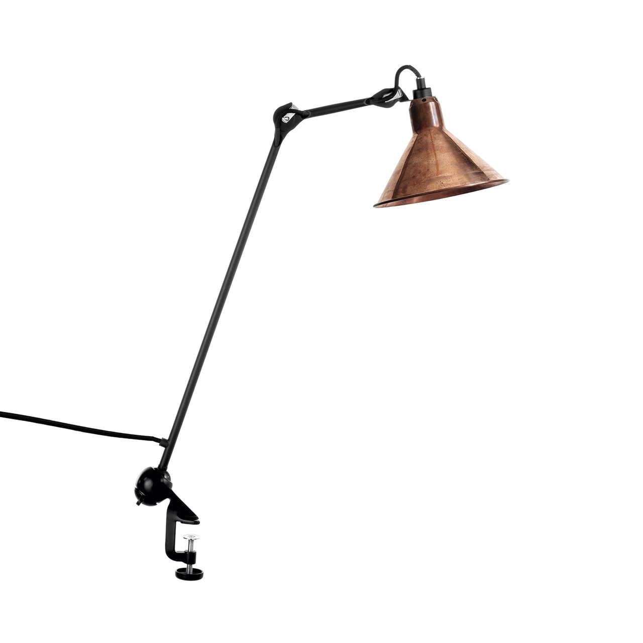 Lampe Gras N°201 Lamp: Raw Copper + Conic