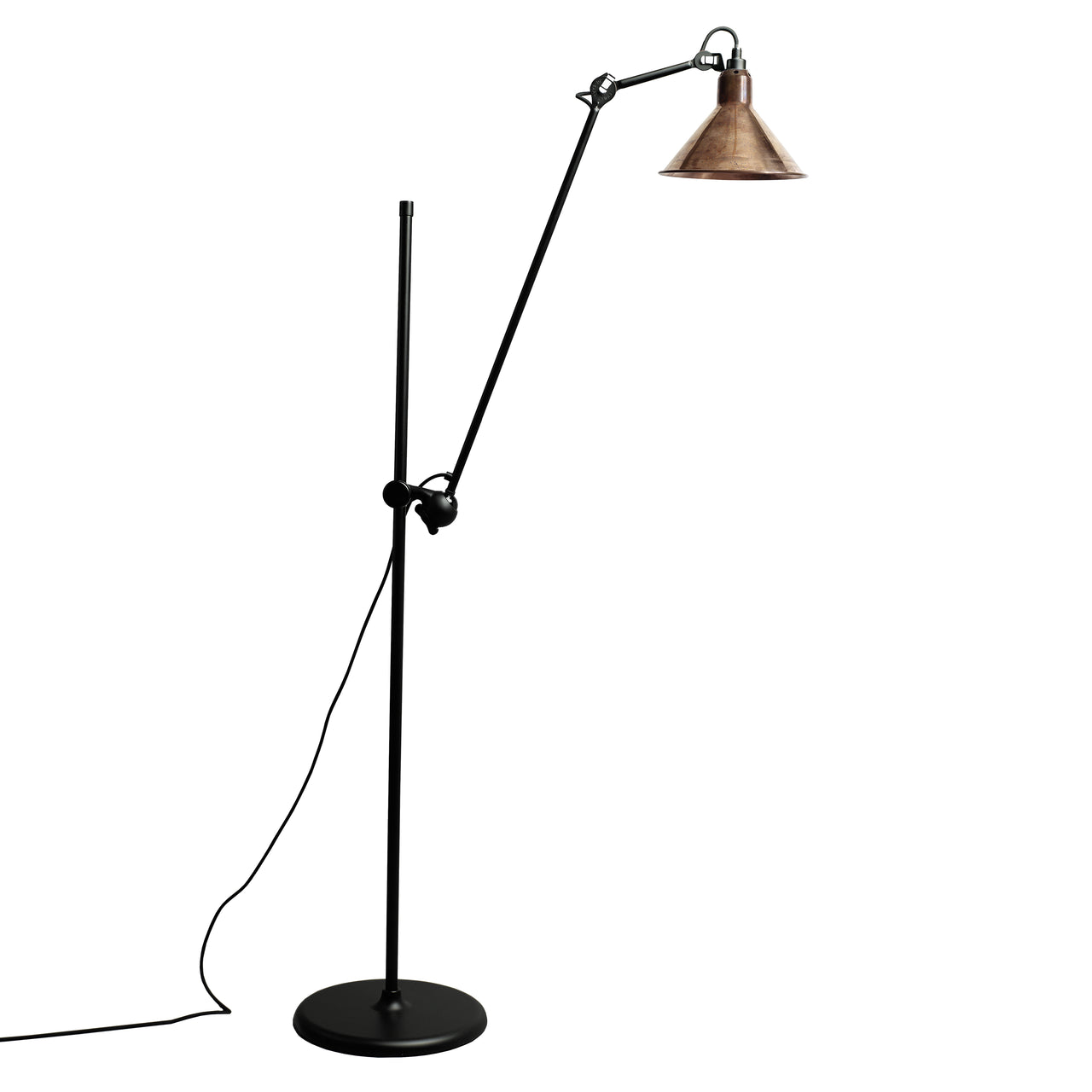 Lampe Gras N°215 Floor Lamp: Raw Copper + Conic