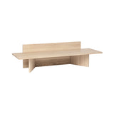 Oblique Bench: Natural Oak