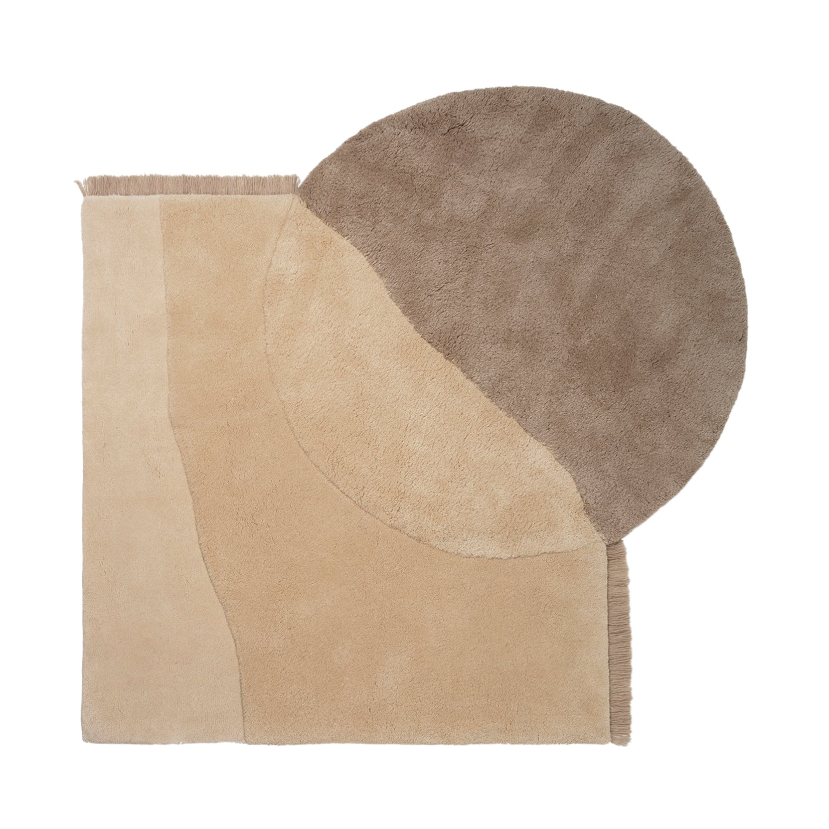 View Tufted Rug: Beige