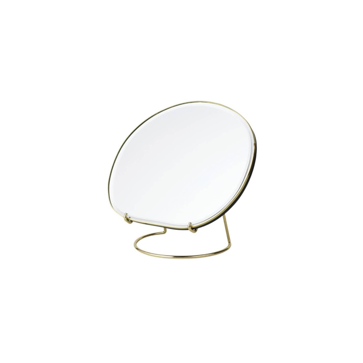 Pond Table Mirror: Dark Chrome